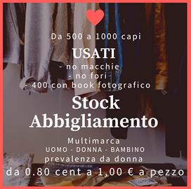 Stock Abbigliamento Usato