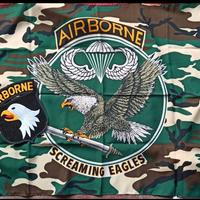Bandiera US Army Paratrooper più patch 101°