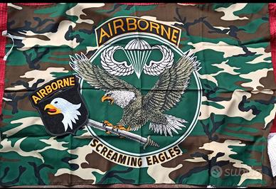 Bandiera US Army Paratrooper più patch 101°