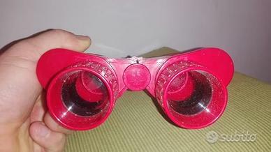 binocolo rosso vintage