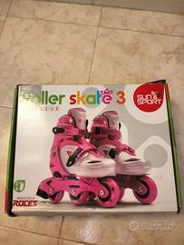 pattini roller e protezioni bimba 