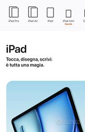 iPad Pro-iPad  air- iPad mini NUOVI GAR.24M APPL