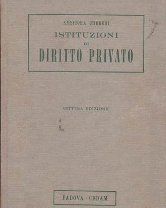 Cherchi Istituzioni di diritto privato Cedam 1966