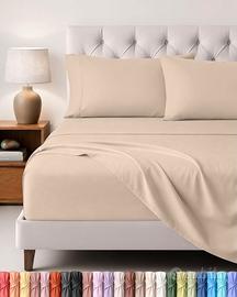 Utopia Bedding Set Lenzuola Letto 4 Pezzi, 120x190