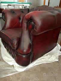 poltrona Chesterfield bordeaux 