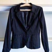 Blazer nera Fishbone - L