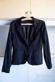 Blazer nera Fishbone - L