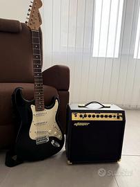 Kit Chitarra Elettrica Roytek Stratocaster nera