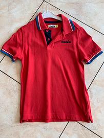 Polo Diadora rossa 8 anni