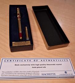 Penna Stilografica Hachette Swarovski® 24K Gold