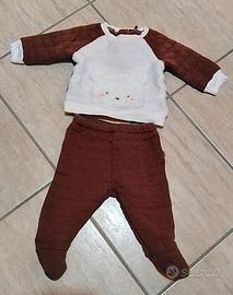 COMPLETO BLUKIDS TRAPUNTATO NEONATO