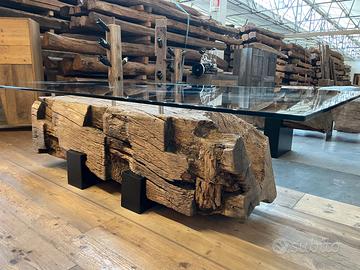 Basamenti in rovere antico di recupero