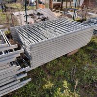 Ringhiera recinzione ferro zincata 120 mq nuova 