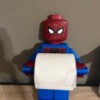 Porta rotolo Spiderman - silte lego