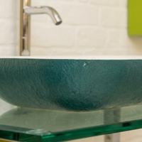 Lavabo Acquabella On Top Verde e Bianco