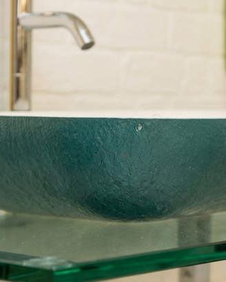 Lavabo Acquabella On Top Verde e Bianco