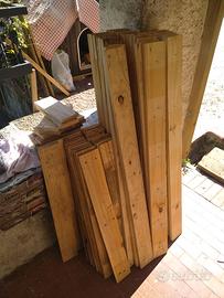 Listelli di abete grezzo di varie dimensioni 