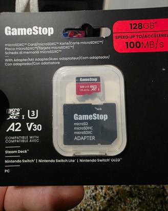 MICRO SD GAME STOP 128GB  nintendo switch