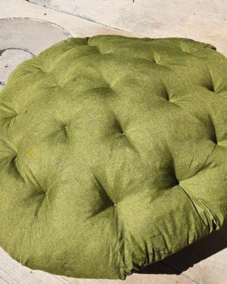 Cuscino Papasan rotondo Ø 120 cm – Verde