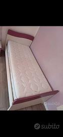 letto singolo con materasso 
