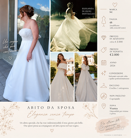 Abito da sposa da sogno – elegante e romantico