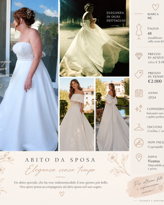 Abito da sposa da sogno – elegante e romantico