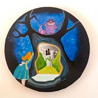 quadro disney Alice e Stregatto