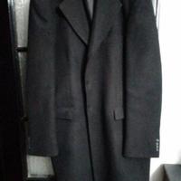 Cappotto nero uomo lana superfine