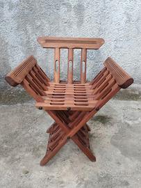 3 sedie stile Savonarola 