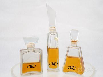 Tre bottiglie di profumo vintage, anni '60/70