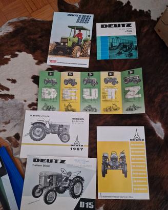 deutz trattori trattrici brochure deplian 