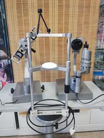 Oftalmometro e Lampada a fessura Sbisa, in riunito