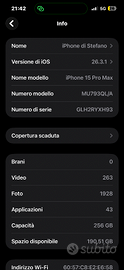 Iphone 15 pro max 256