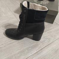 stivali donna pelle nera Timberland 