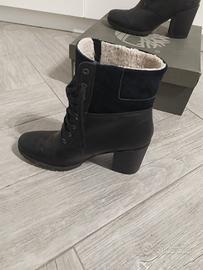 stivali donna pelle nera Timberland 