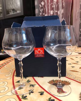 2 calici RCR Da Vinci Taken 51,3 cl con scatola