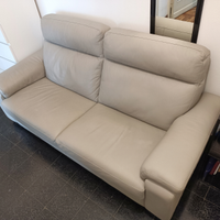 Divano poltronesofà in vera pelle 3 posti
