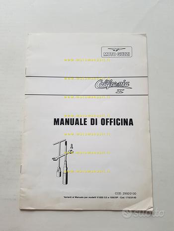 Moto Guzzi California II 1982 Var. Man. Officina