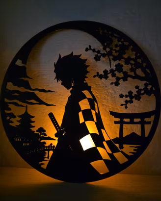 Quadretto Tanjiro Demon Slayer - Stampa 3D (Nuovo)