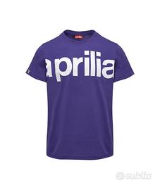 Aprilia T-Shirt Logo Uomo Viola Taglia L