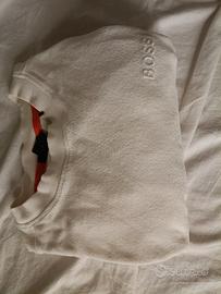 t shirt felpata Boss M bianca 