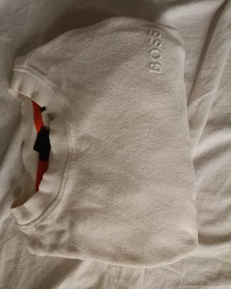 t shirt felpata Boss M bianca 