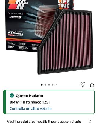 Filtro aria sportivo K&N