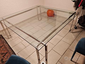 tavolo cristallo gallotti e radice 