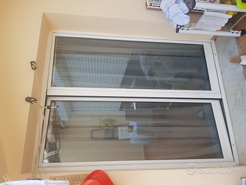 Finestra doppia 2 ante vetrocamera allum. 160x210