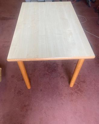 Tavolo tavola cucina + prolunga da 40 cm 80x120