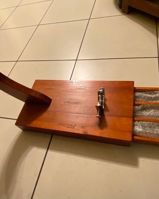 Porta Prosciutto in legno con coltelli Pedrini