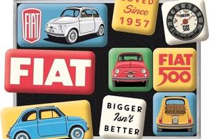 Set di 9 Magneti Vintage Fiat 500 – Since 1957