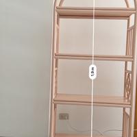 Scaffale vintage rosa