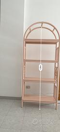 Scaffale vintage rosa